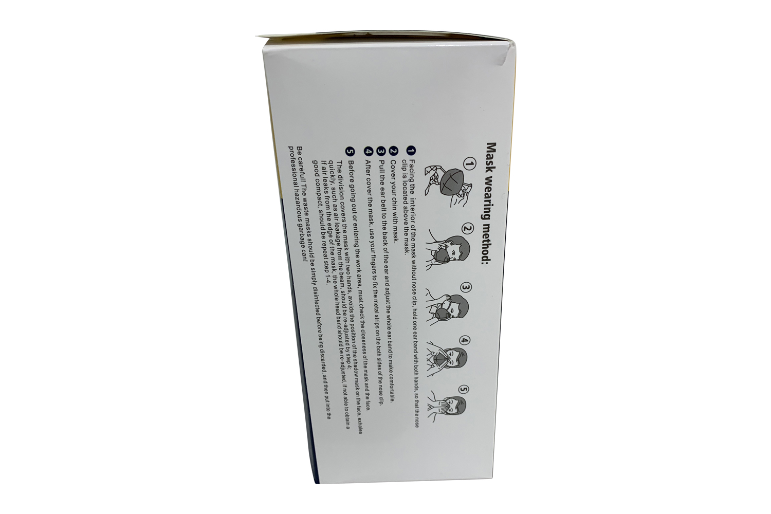 Protective Face Covering - Dust/Pollen (25 PACK) Foldable - Image 4