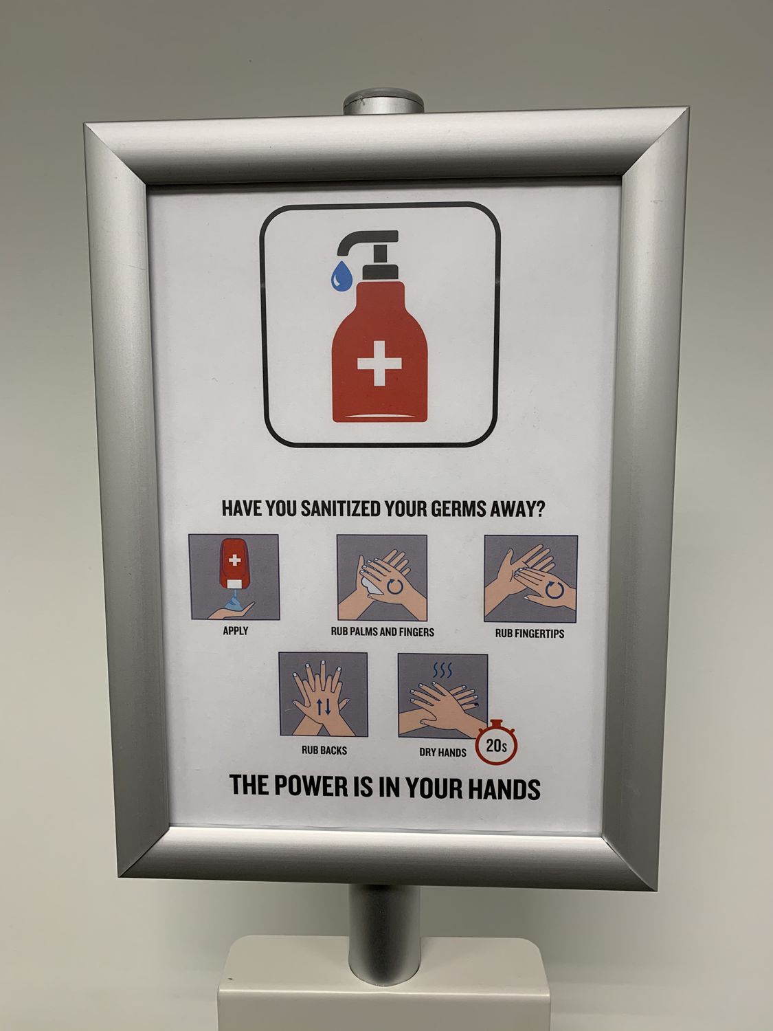 Automatic Touch free gel Hand Sanitizer Station (refillable with stand) - Image 4