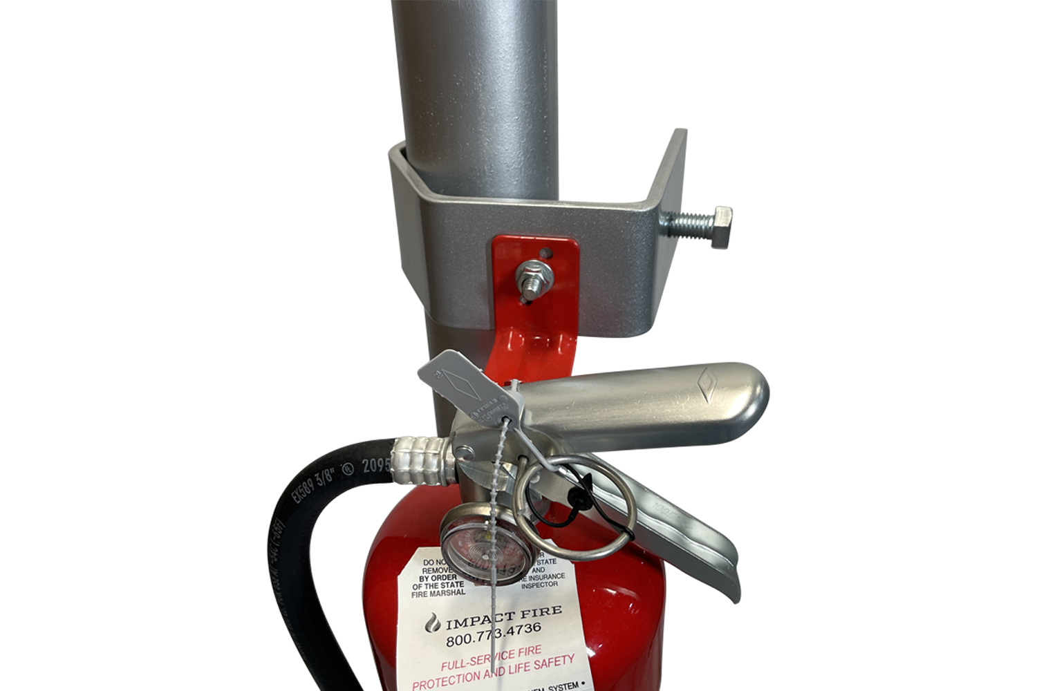 Lighting/Fire Extinguisher Clamp for Round Tent Pipe or Truss up to 4" - Image 6