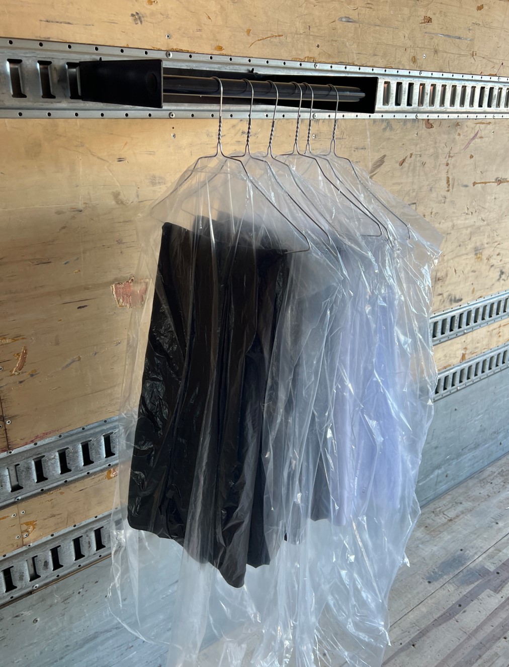 Linen Hanging Transport Rack with E-Track Mount - Image 5