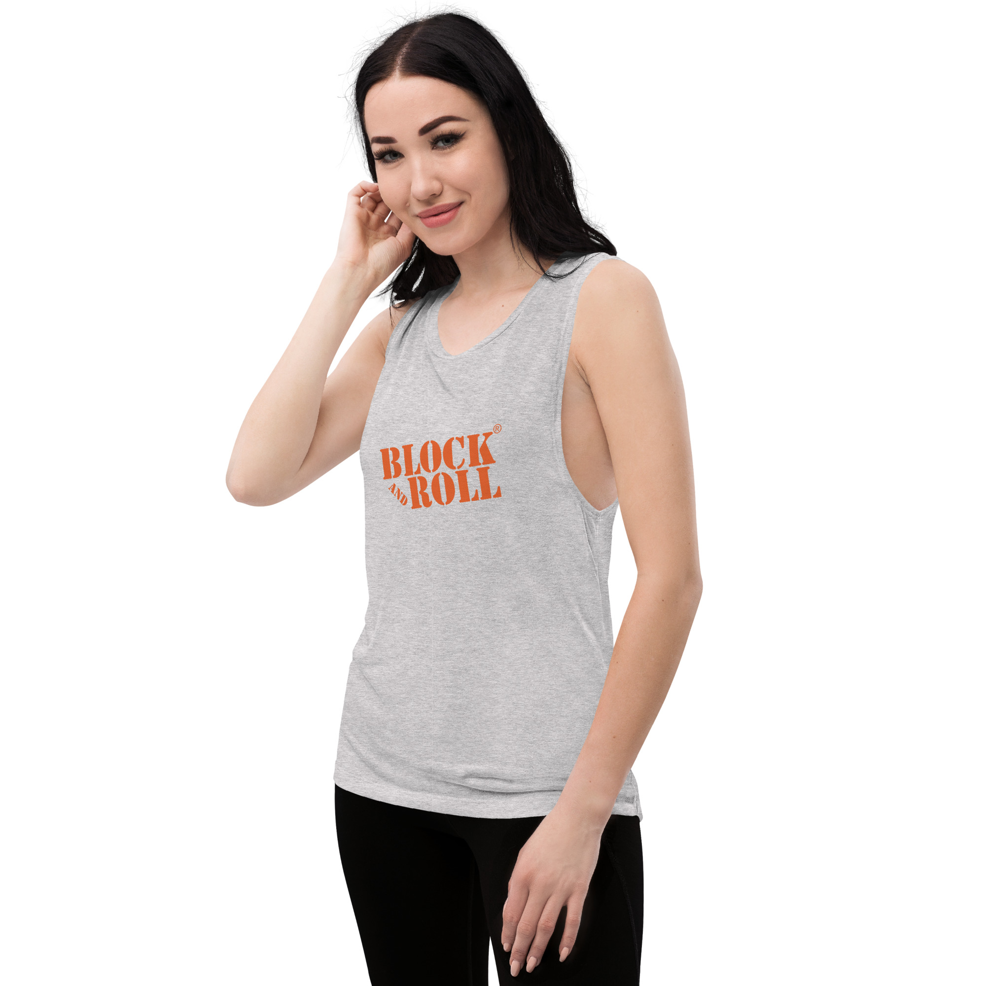 Block And Roll Ladies’ Muscle Tank - Image 8