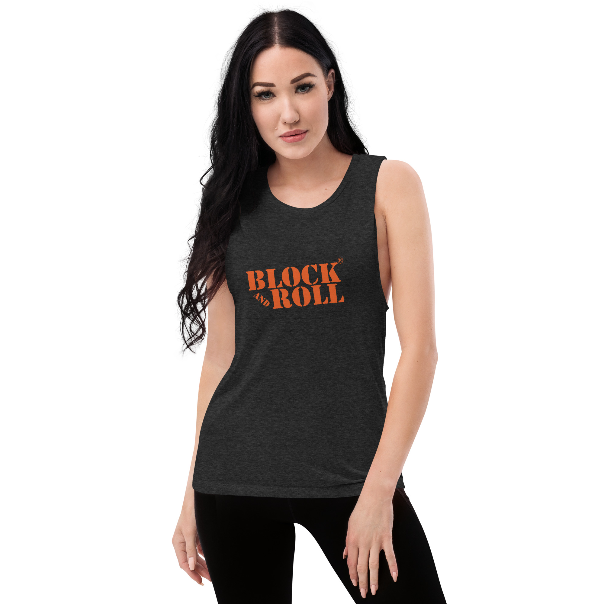 Block And Roll Ladies’ Muscle Tank - Image 2