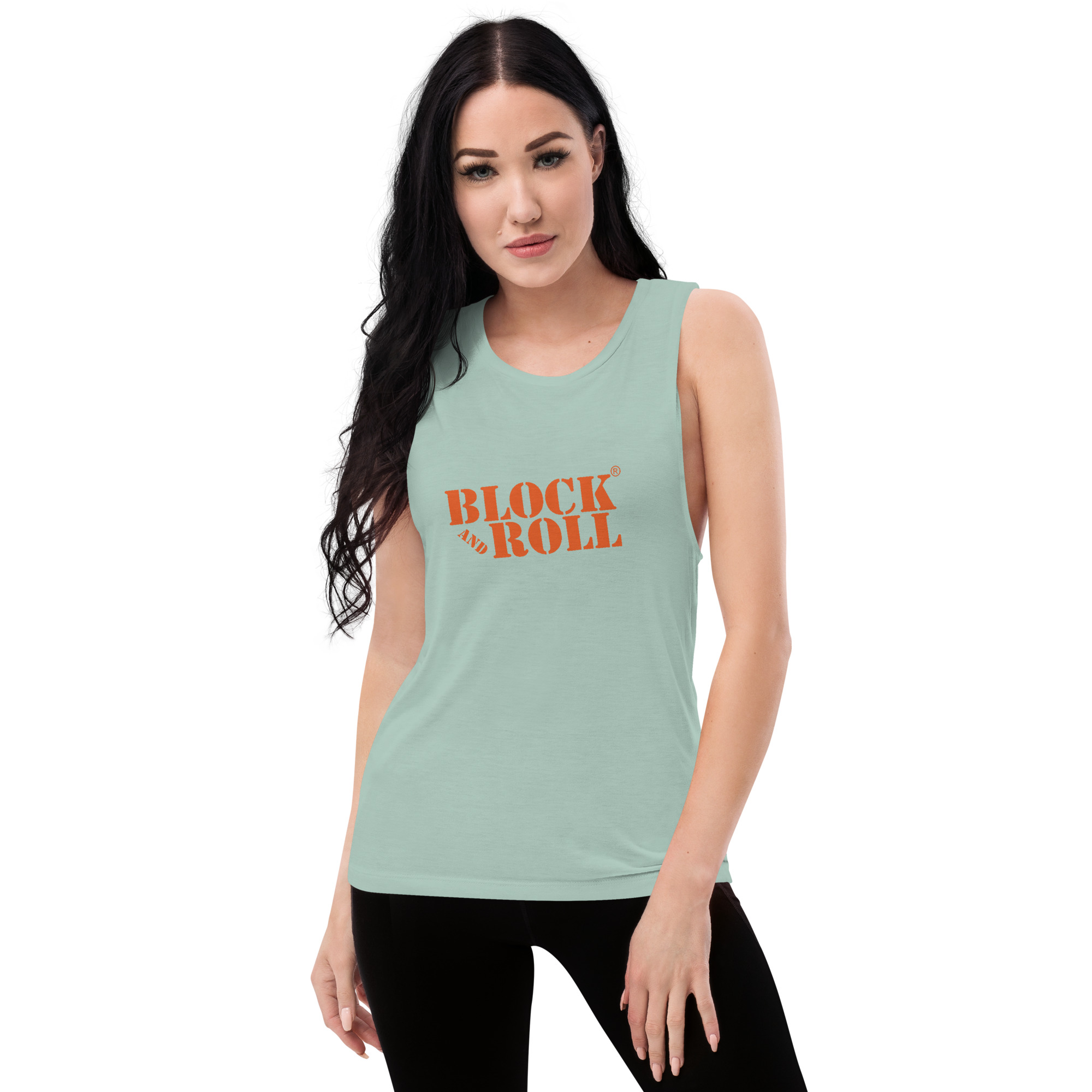 Block And Roll Ladies’ Muscle Tank - Image 10