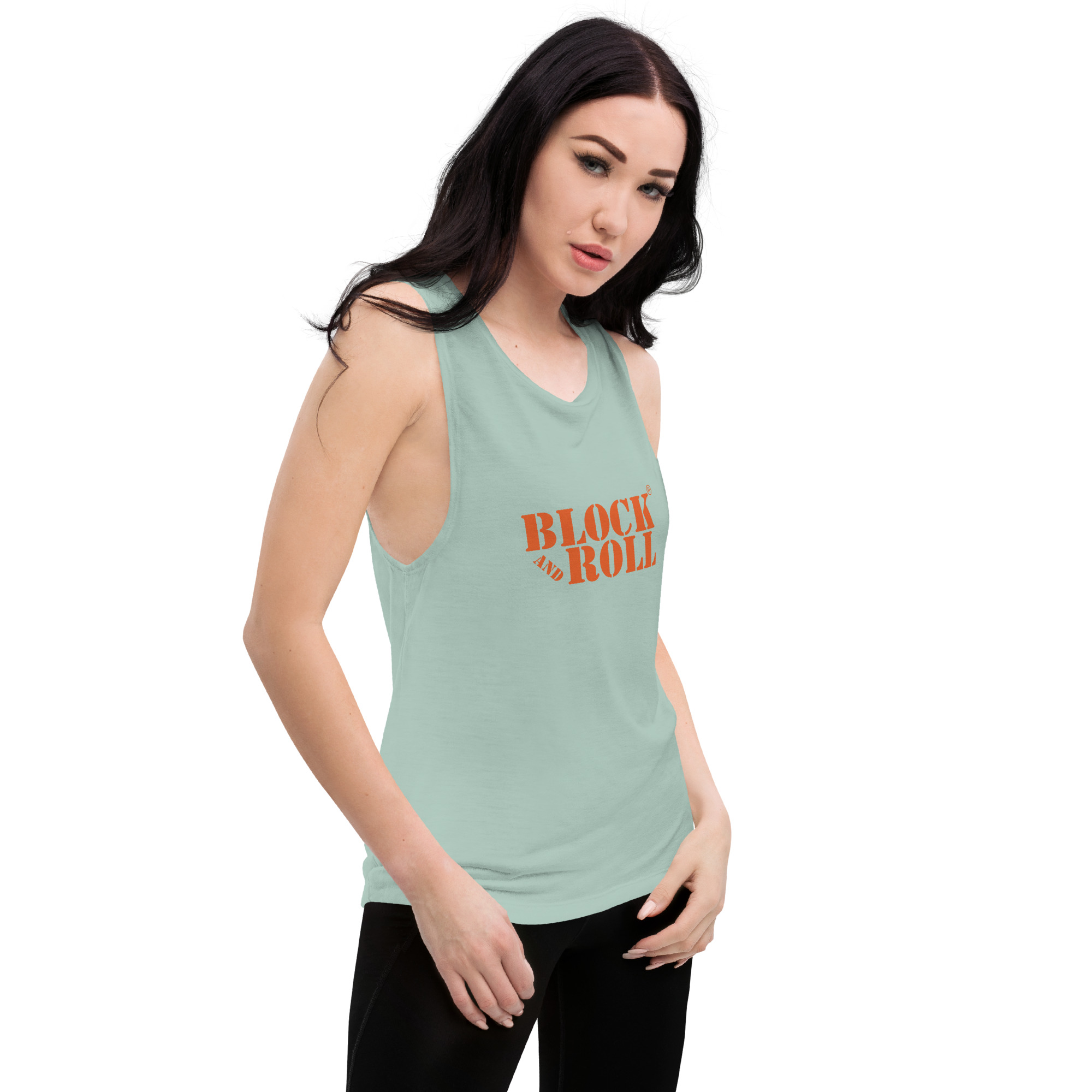 Block And Roll Ladies’ Muscle Tank - Image 12