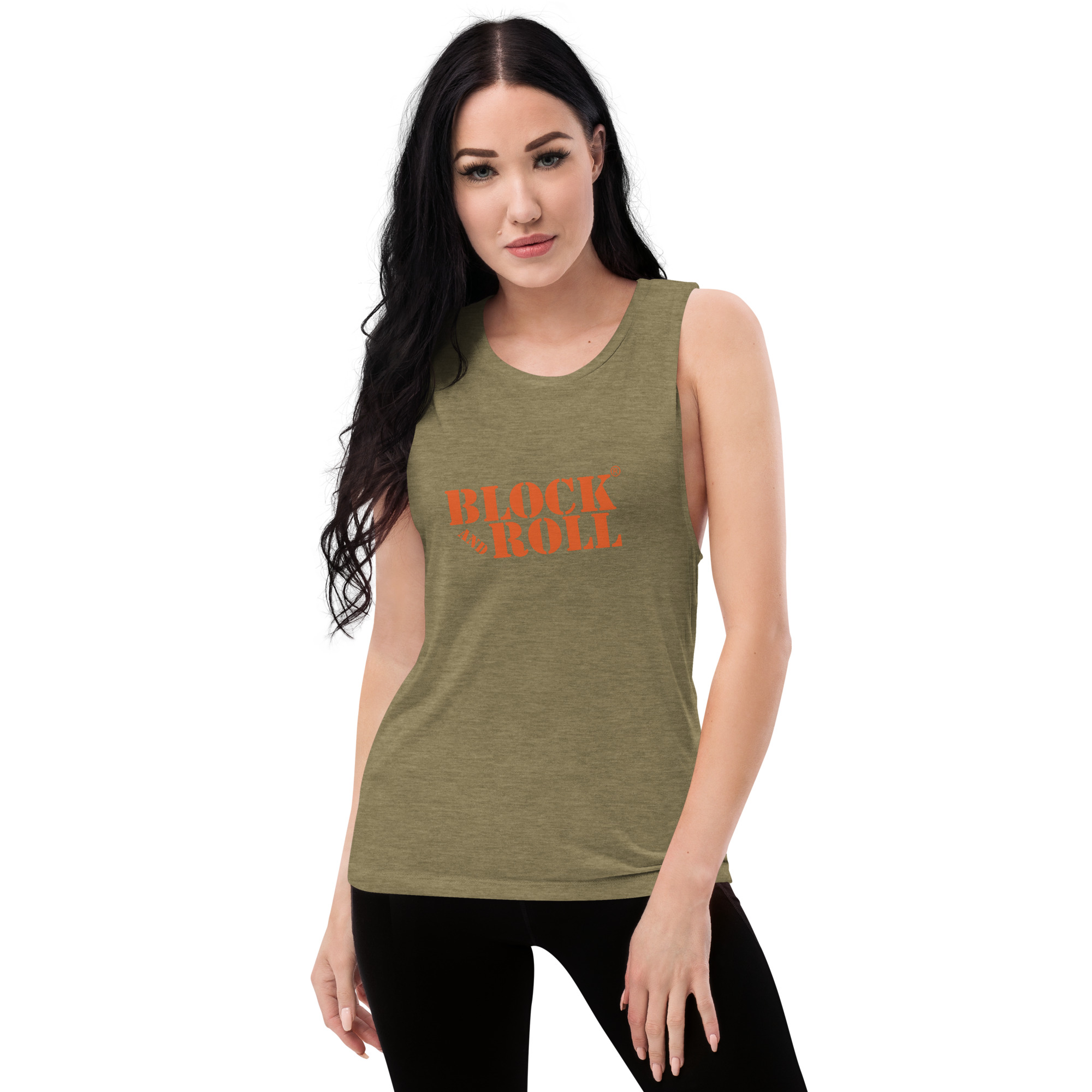 Block And Roll Ladies’ Muscle Tank - Image 5