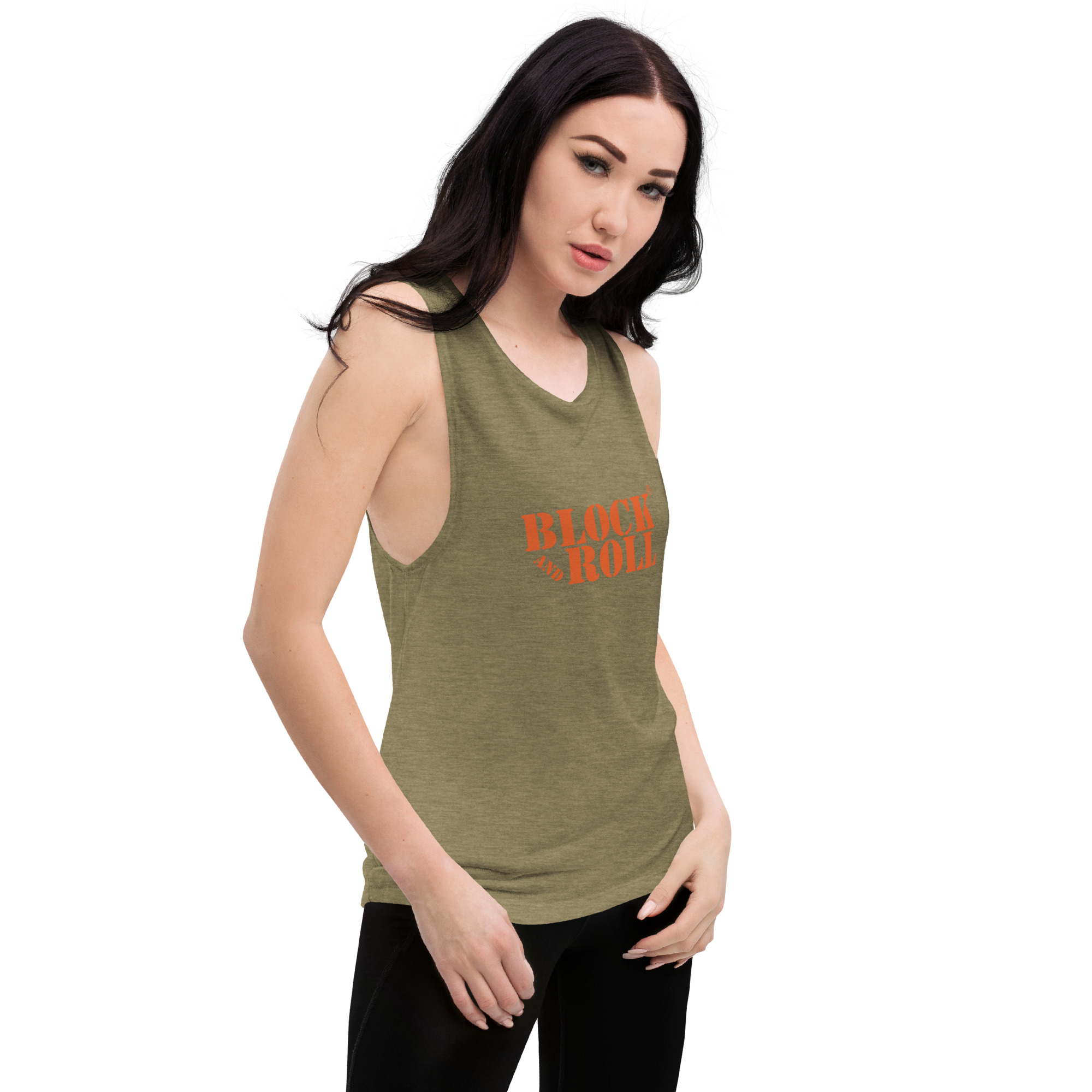 Block And Roll Ladies’ Muscle Tank - Image 7