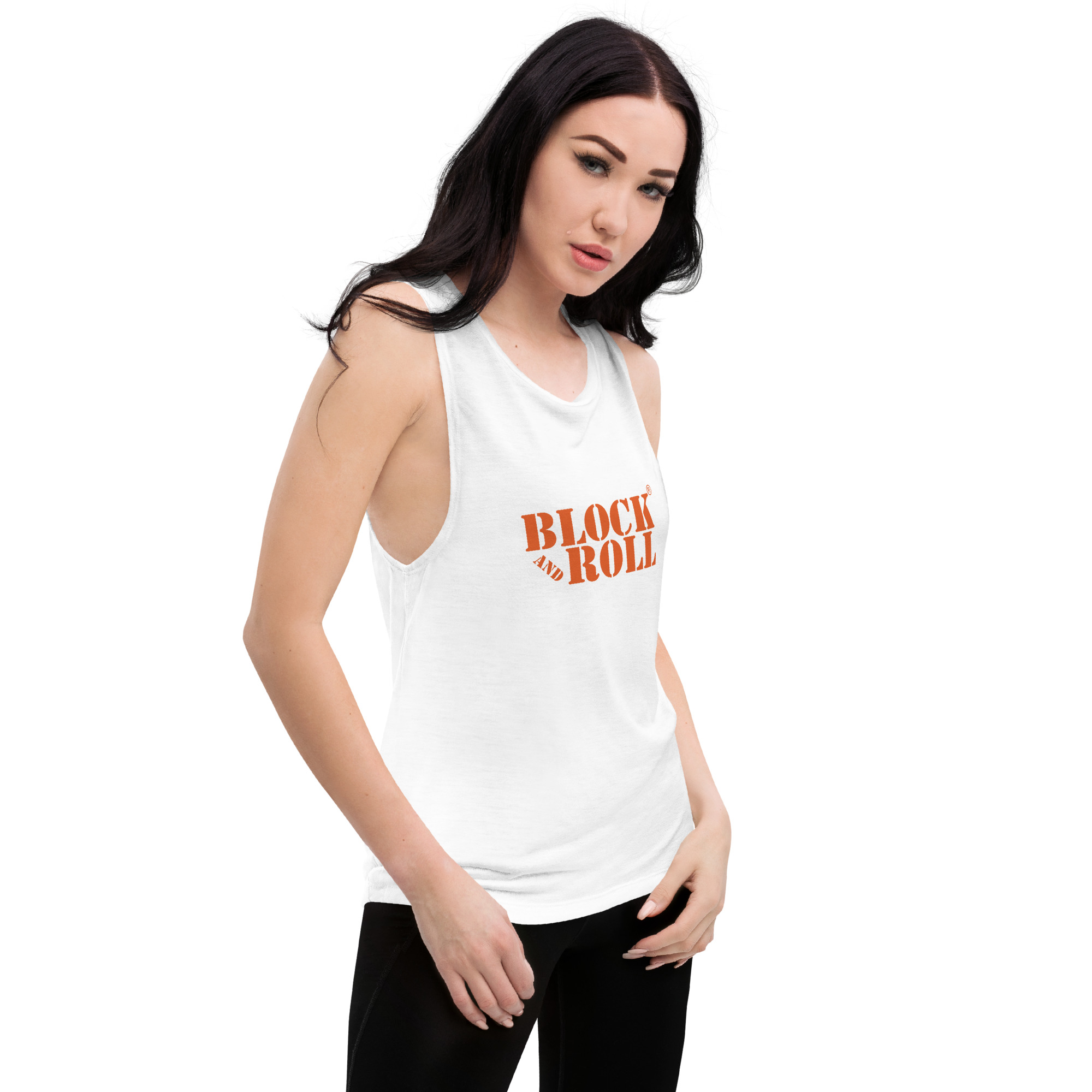 Block And Roll Ladies’ Muscle Tank - Image 15