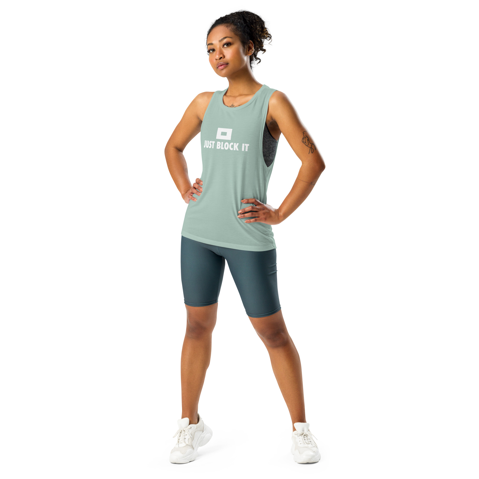 Just Block it Ladies’ Muscle Tank - Image 10