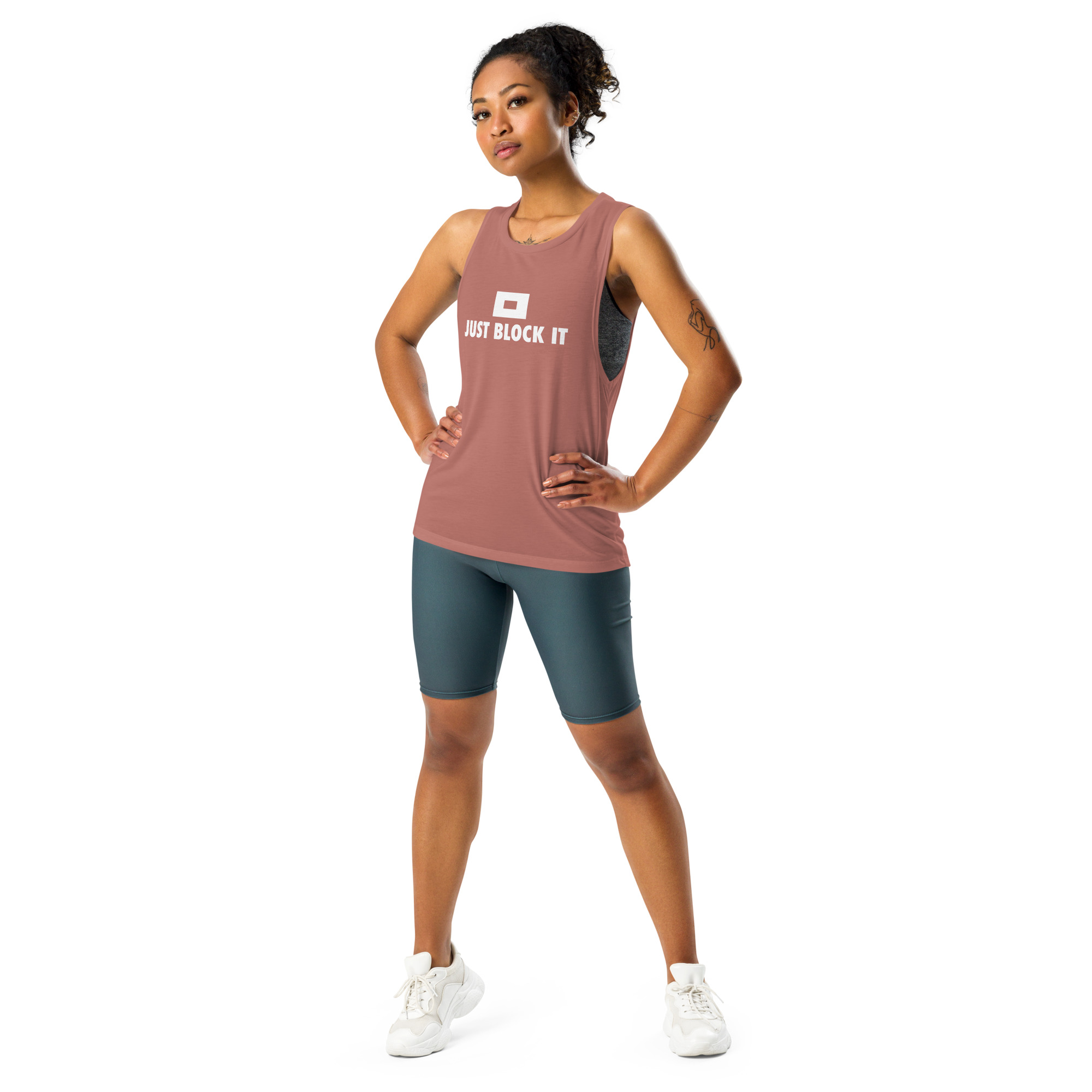 Just Block it Ladies’ Muscle Tank - Image 4