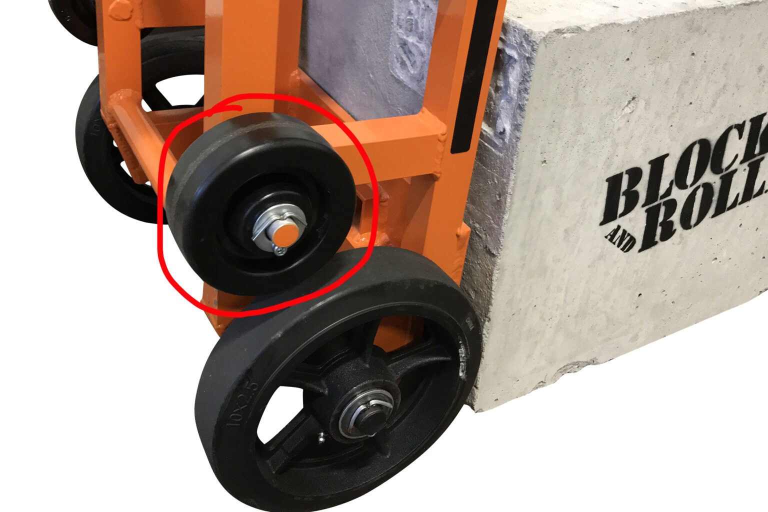 Replacement Curb Wheel for B&R Block Mover Carts with Cotter pin. - B&R ...