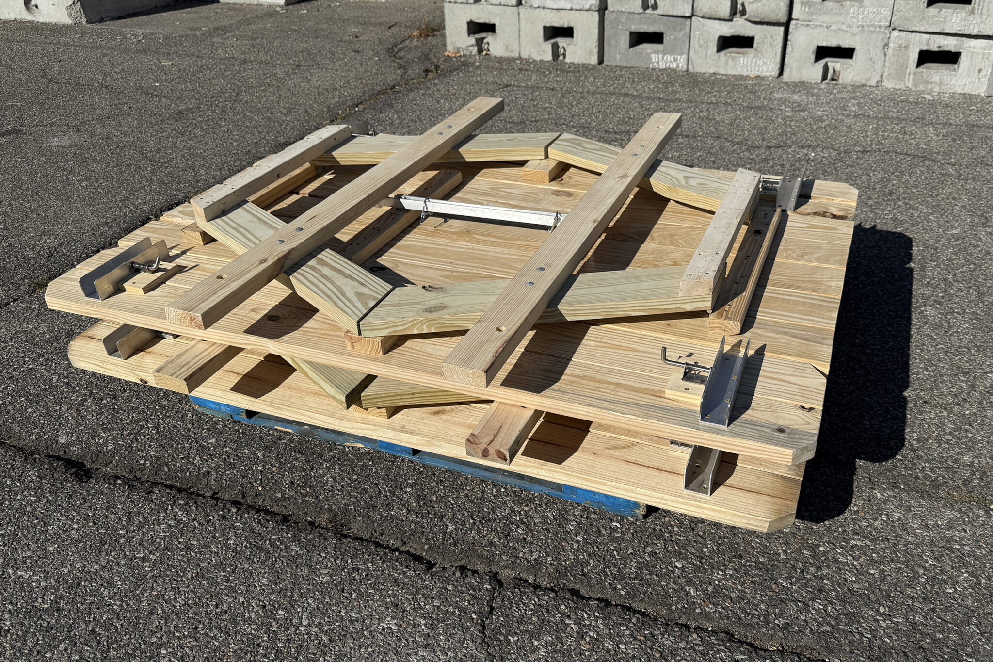Nick Rable Folding Picnic Table Kit (Table not included) - B&R Innovations